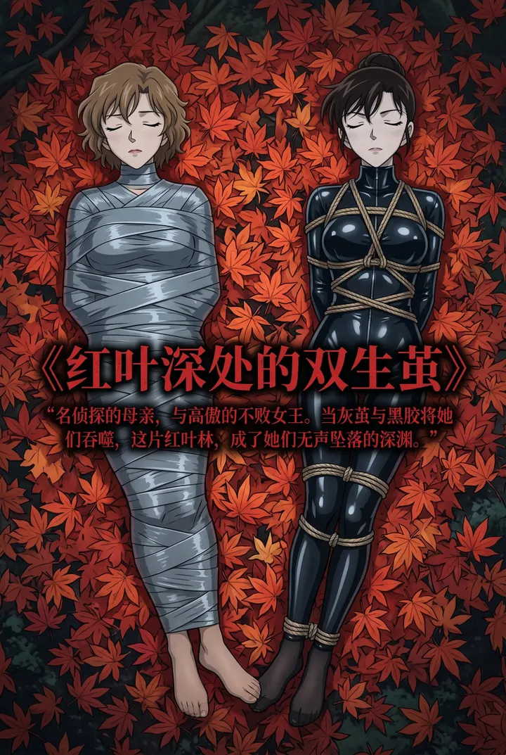 《名侦探柯南之黑衣绑架案》 有希子与妃英理被绑架 ,乳胶衣,迷晕,捆绑,肉丝,黑丝,堵嘴预览图