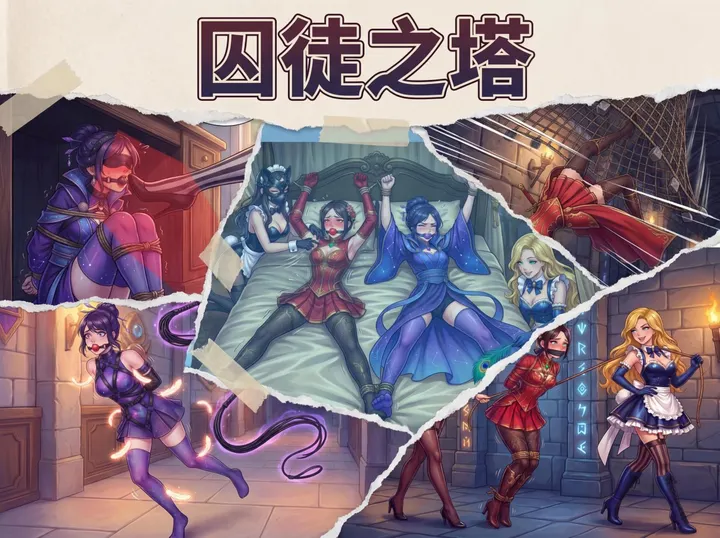 囚徒之塔-魔法塔冷艳主人被女仆逆袭,连累好友一并被女仆们捆绑玩弄。预览图