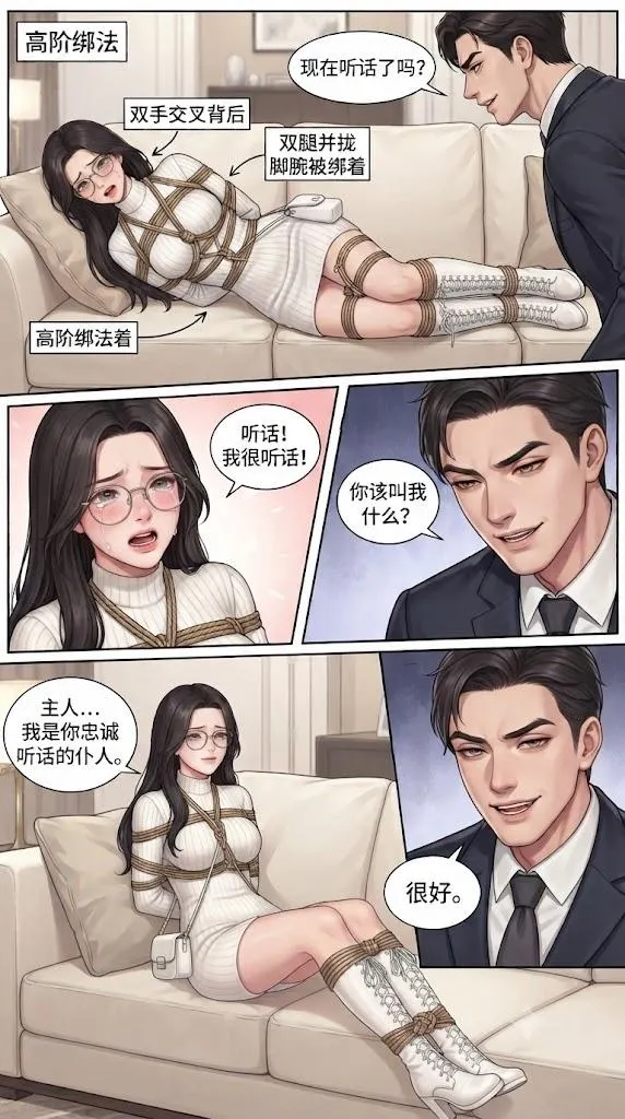 职场女秘书被老板职场潜规则，约到家中秘书被下药绑架，起初秘书奋起反抗，慢慢的秘书装作顺从老板，并且通过了老板最后的窒息挑战，赢得老板的全部信任