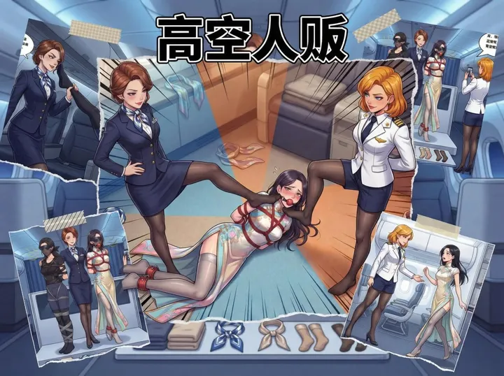 高空人贩-私人航班上久别重逢的大学室友们,没料到她们早已成为冒牌空乘的猎物。无处可逃的航班预览图