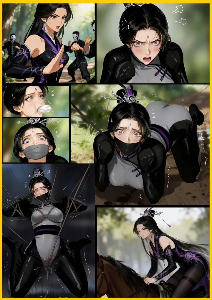 《正派掌门被犬缚》中式武侠 武功高清的美女掌门中奸计 被穿上诡异的全包拘束服 自尊心极高的掌门被强迫大街爬行折磨玩弄~